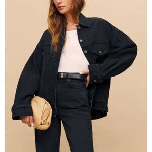 Reformation Black Denim Jacket